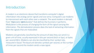 What Is Modem presentation by Ravi namboori | PPTX
