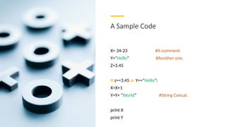 Python is a high-level, interpreted programming language that ...