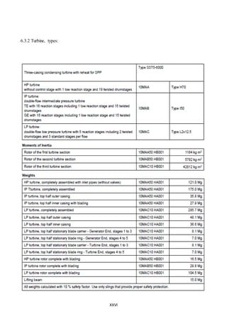 XXVI
6.3.2 Turbine, types:
 