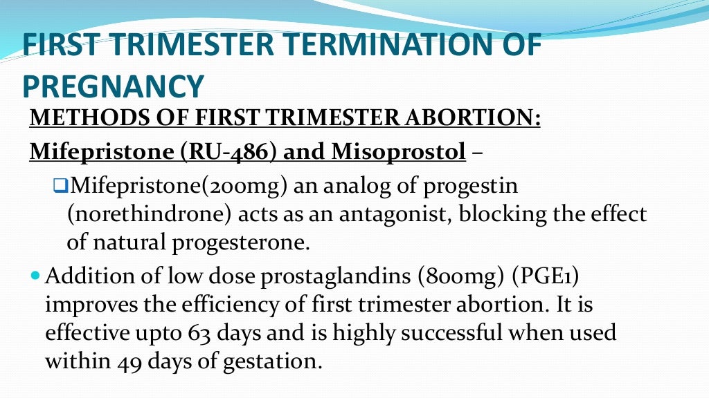 medical termination of pregnancy