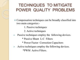 POWER QUALITY IMPROVEMENT | PPTX