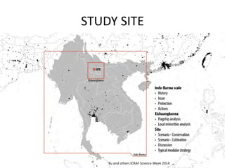 STUDY SITE 
Xu and others ICRAF Science Week 2014  