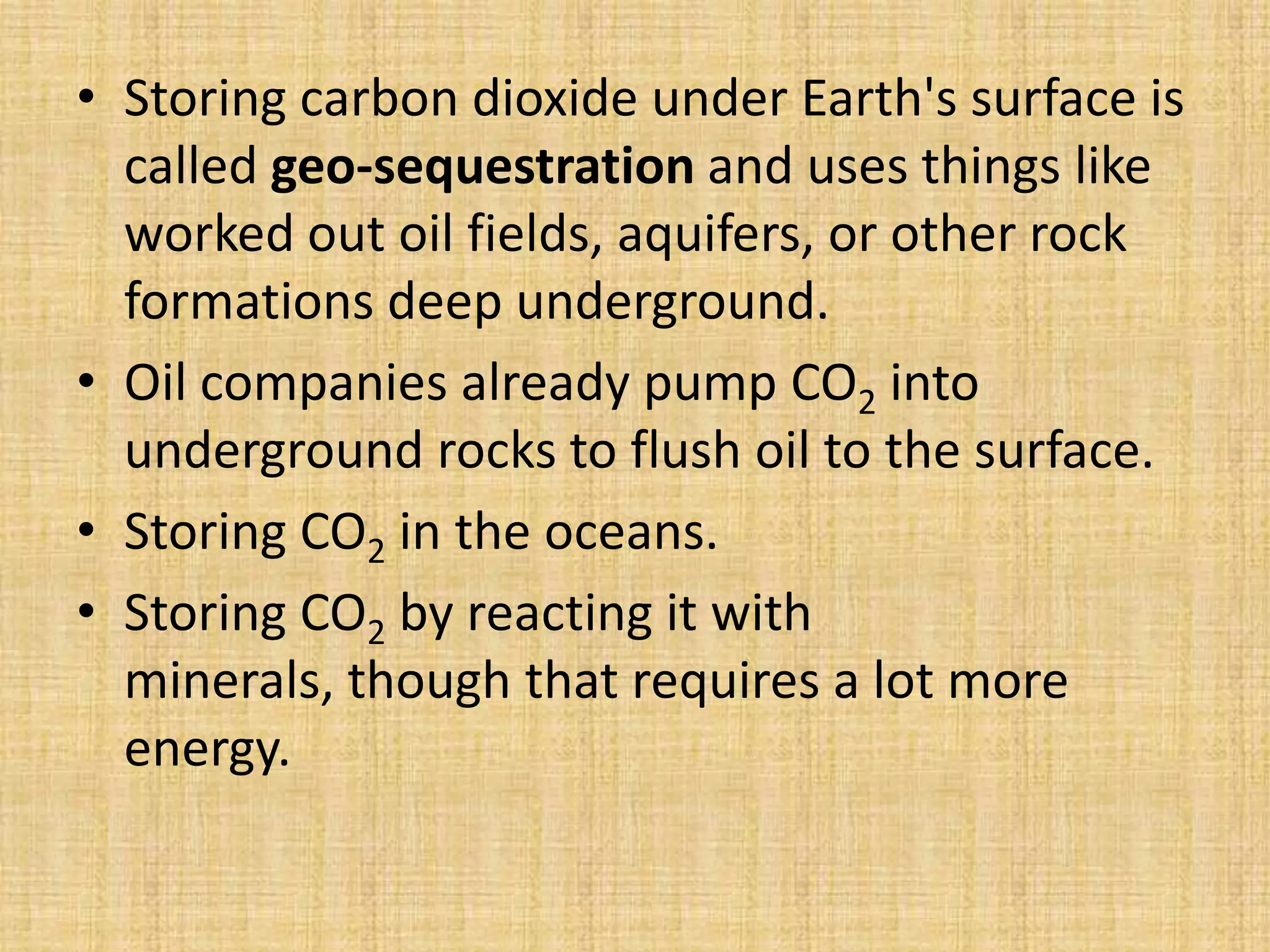 Carbon Capture and Storage | PPTX