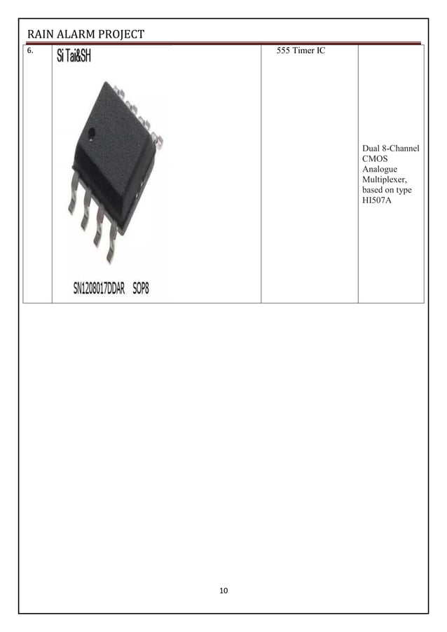 report on rain alarm project | PDF | Home Security | Home & Garden