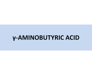 γ-AMINOBUTYRIC ACID
 