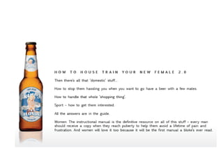 Ravi's portfolio #8 the winning pitch for skinny blonde beer