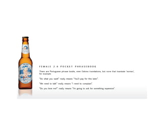 Ravi's portfolio #8 the winning pitch for skinny blonde beer