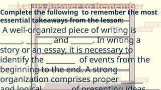 RAW-LESSON-2-PROPERTIES OF A WELL WRITTEN TEXT | PPTX