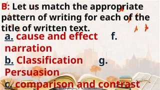 RAW-MODULE-1-PATTERN OF DEVELOPMENT IN WRITING | PPTX