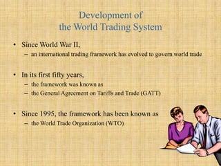 Domestic PoliciesGovernments can be influenced by special interest Consequently, a government’s decision to intervene in a market may appease a certain group, but not necessarily the support the interests of the country as a whole