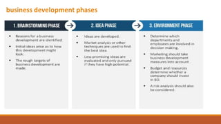 business development phases
 