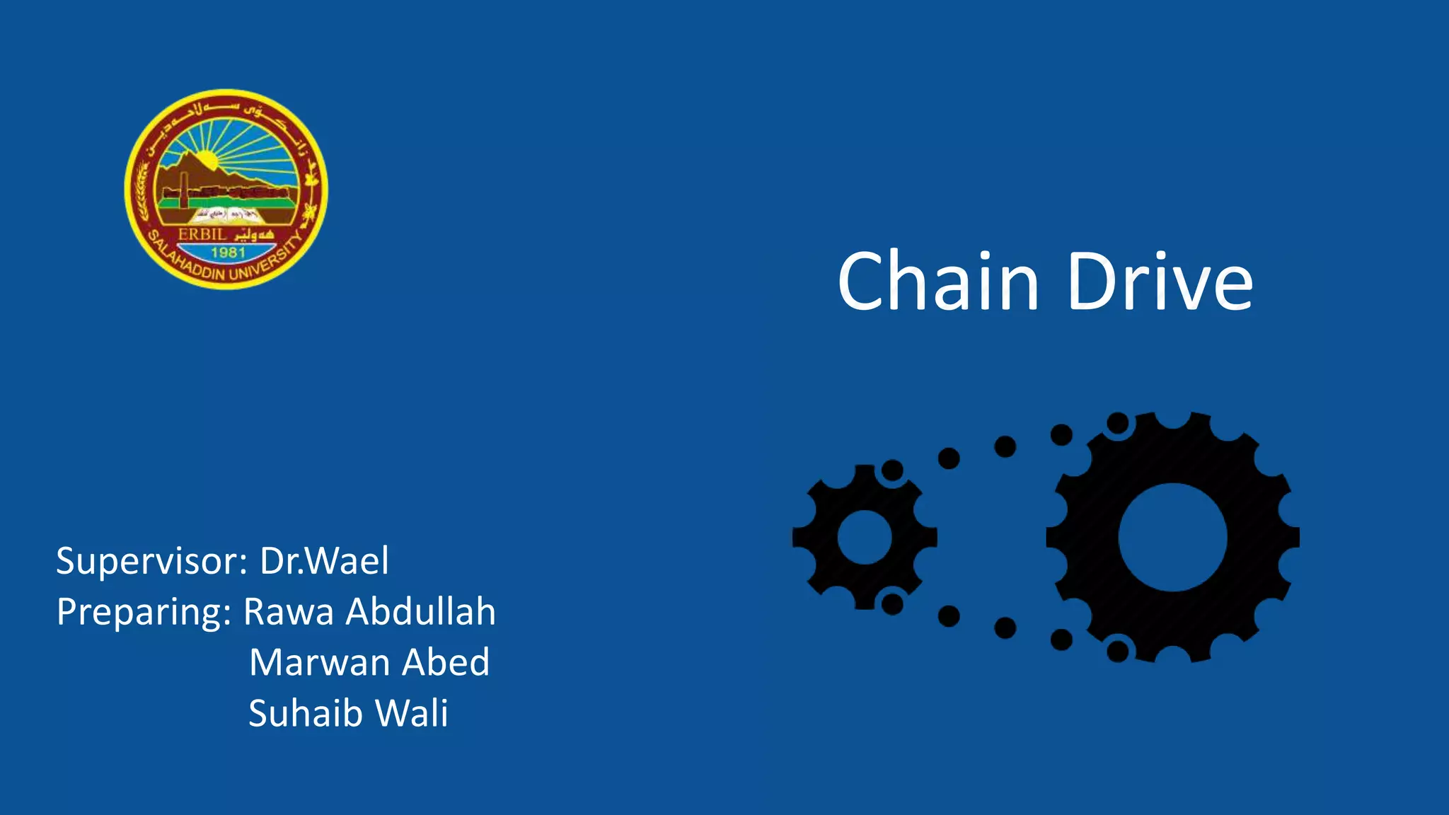Chain Drive PPT