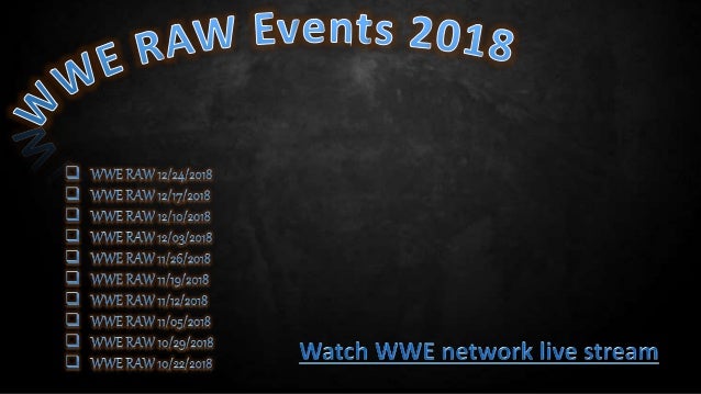 watch raw live on wwe network