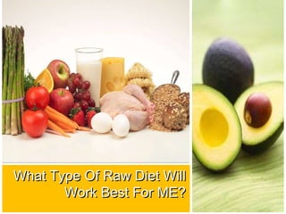What Type Of Raw Diet Will Work Best For ME? 