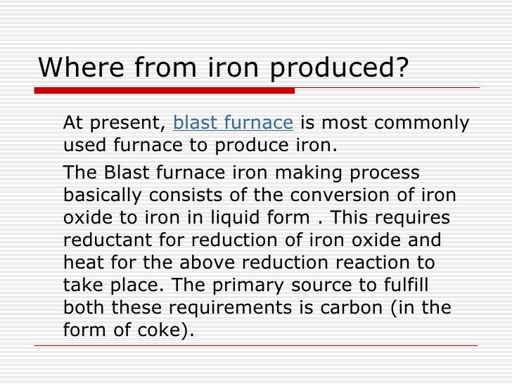 Raw Material In Iron Making