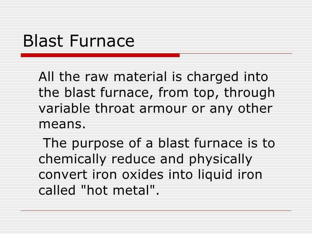 Raw Material In Iron Making