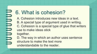 Cohesion Writing Definition RAWS 11 PPT.pptx