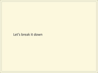 Let’s break it down