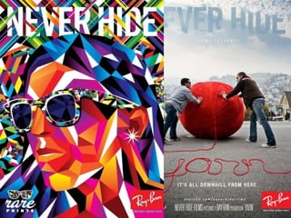 Latest StrategiesRe-Introduction of Original Ray-Ban Wayfarers Expanded color options and color patternsRay-Ban stands out as a choice for original vintage sunglassesGlobal Advertising StrategyNo. of users who discovered Ray-Ban through media are a mere 38.5%Ray-Ban in films: Ray-Ban currently displays itself in over 160 films and TV shows in a year on various celebritiesLaunched a viral marketing campaign ‘Never Hide’ which promotes the creativity of every user/prospect via pictures, short videos etcVirtual Mirror – Believe it or not – Try your own sun glasses virtuallyPostponement ManufacturingA full pull system of manufacturing Which color sells the most is the toughest to estimate, hence the spraying stage is postponed