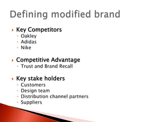 Defining modified brand