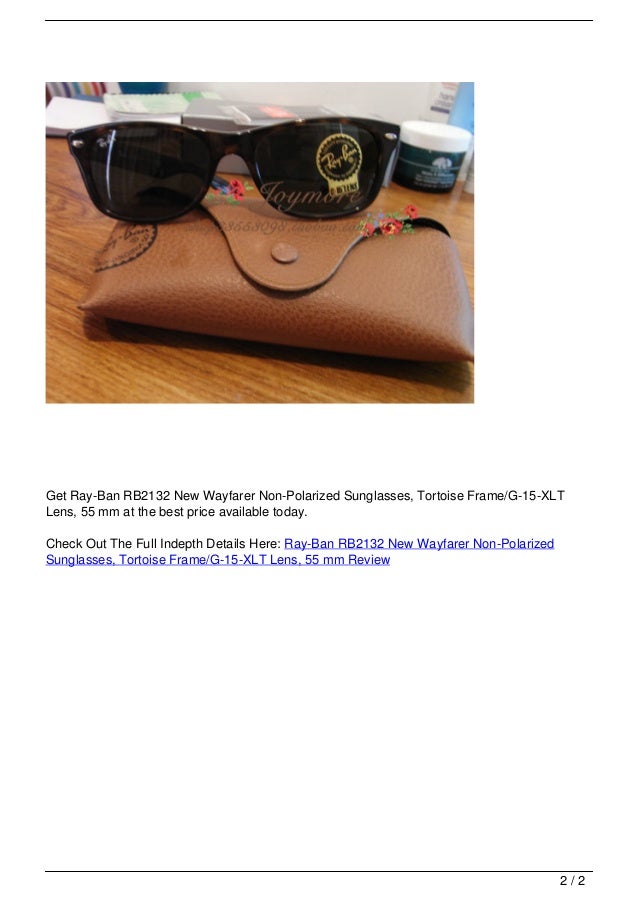 Ray Ban Rb2132 New Wayfarer Non Polarized Sunglasses Tortoise Frame Ray Ban Rb2132 New Wayfarer Non Polarized Sunglasses Tortoise Frame