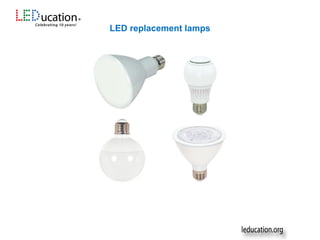 LED replacement lamps
 
