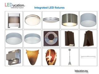 Integrated LED fixtures
 
