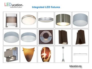Integrated LED fixtures
 