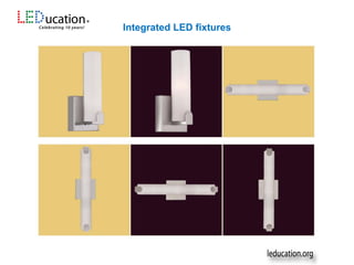 Integrated LED fixtures
 