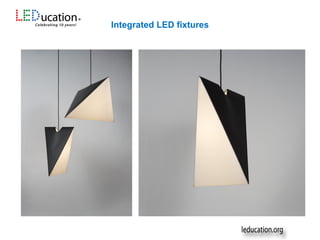 Integrated LED fixtures
 
