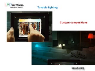 Custom compositions
Tunable lighting
Tunable lighting
 
