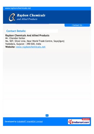Raybon Chemicals And Allied Products, Vadodara, Polyelectrolytes