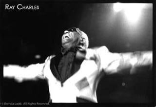 Ray Charles 1999.  Brenda Ladd Photo