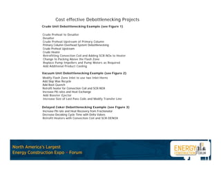 Cost Effective Debottleneck Expansions | PDF