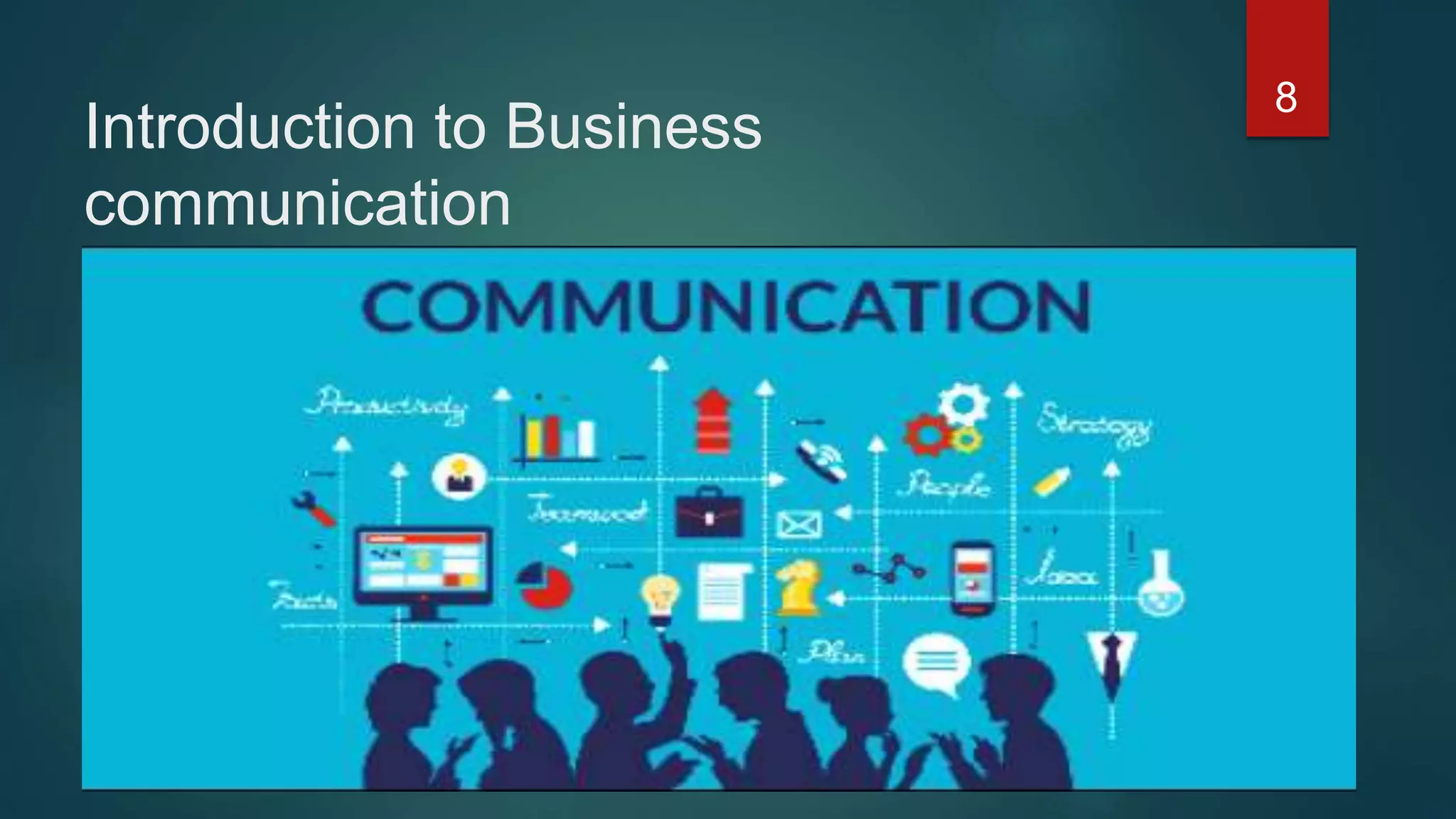 Introduction to Business
communication
8
 
