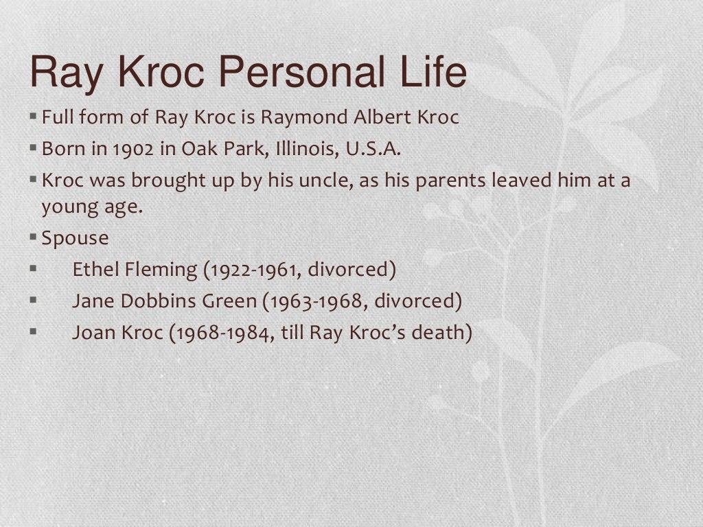 Ray kroc