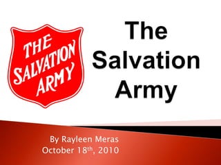The Salvation Army By RayleenMeras October 18th, 2010 