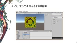 39
４-３：マンデルボックス距離関数
 