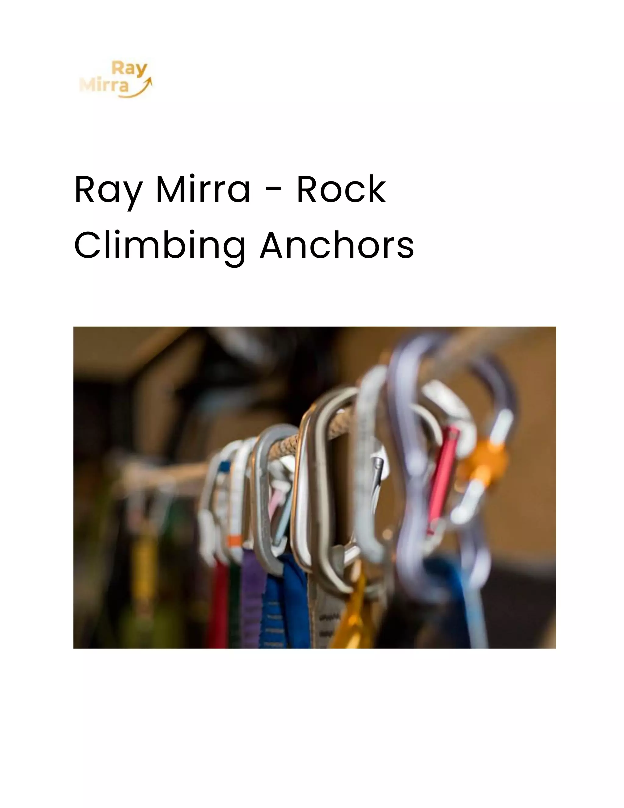 Ray Mirra Rock Climbing Anchors PDF