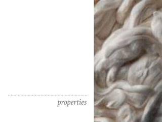 BLENDS
➤ Blends : Regular rayon and high wet
modulus usually blend with many
fibers like polyester, acrylic, nylon,
acetate, cotton, flax, wool and ramie.
➤ with polyester, nylon and acrylic :
Rayon contributes absorbency,
comfort and softness
➤ with cotton : It alter appearance to
create soft luster.
➤ with wool: It decreases the cost
➤ with flax and ramie : It can help
produce appearance that are
typically associated with linen like
fabrics.
 