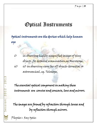 Science Ray Pdf Ray optics | PDF