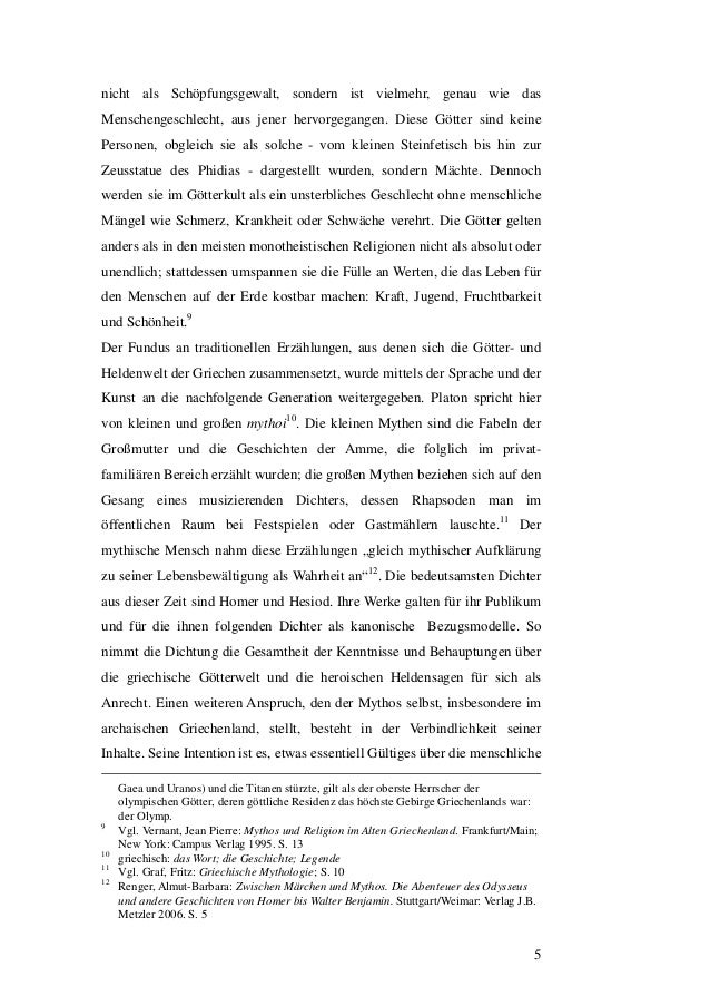 Homers Sirenen In Der Literatur Magisterarbeit 2009