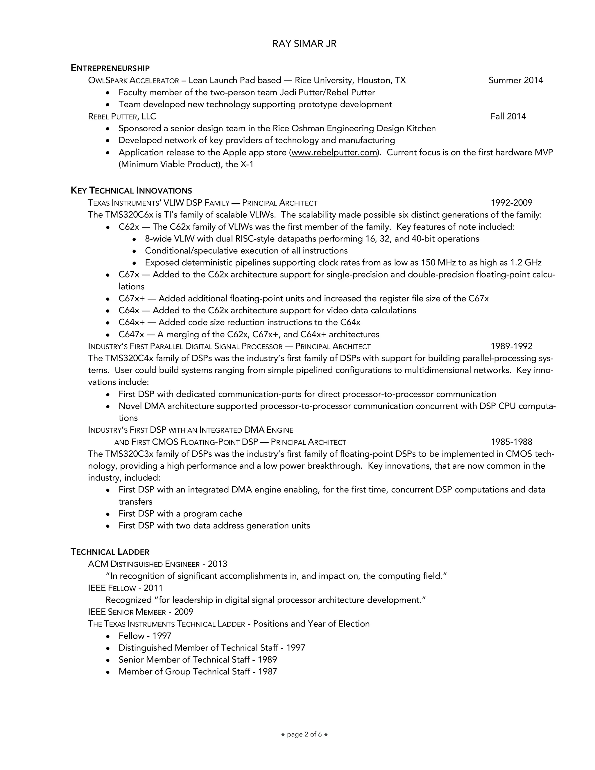 Ray Simar cv 7 july 2019 | PDF