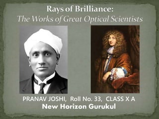 PRANAV JOSHI, Roll No. 33, CLASS X A
New Horizon Gurukul
 