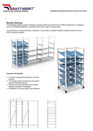 Medical Shelving Racks Rvt Raytarget medical modular storage | PDF