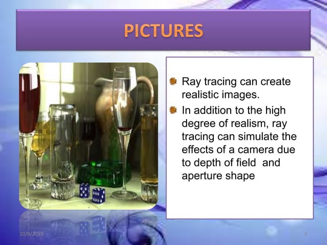 Ray tracing | PPTX | 3-D Graphics | Computer Software and Applications