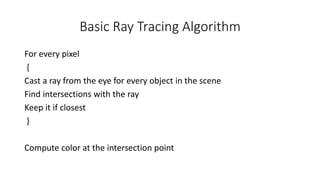 Ray tracing | PPT