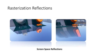 Rasterization Reflections
Screen Space Reflections
 