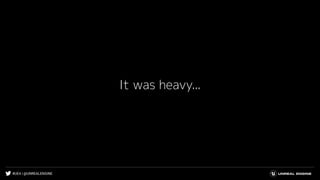 #UE4 | @UNREALENGINE
It was heavy...
 