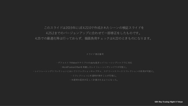 Ray Tracingnight Session2 Ue425 Update